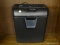 STAPLES PAPER SHREDDER; BLACK STAPLES 8-SHEET PAPER SHREDDER MODEL NO. SPL-TXC82A. SERIAL NO.