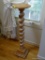 (LR) FERN STAND; DISTRESSED PAINTED TWIST COLUMNED FERN STAND- 10 IN X 38 IN