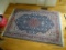 (FOYER) ORIENTAL RUG; HANDWOVEN PERSIAN ORIENTAL RUG IN GREEN, RED AND IVORY- 46 IN X 71 IN