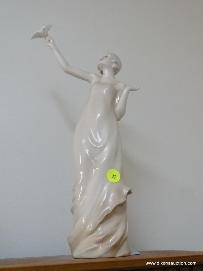 (LR) ROYAL DOULTON FIGURINE- 1985 REFLECTIONS BY ROYAL DOULTON- PARADISE- HN 3074- 14 IN H