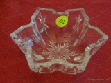 (DIN) WATERFORD; WATERFORD MARQUIS SNOWFLAKE DISH- 2 IN H
