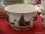 (DR) WYSOCKI CHRISTMAS 1999-2000 BOWL. MARKED ON THE BOTTOM. MADE IN PHILLIPINES.