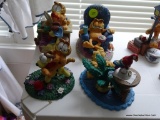 (BR1) GARFIELD COLLECTIBLES; 4 DANBURY MINT GARFIELD COMPOSITION COLLECTIBLES- KING OF THE JUNGLE,