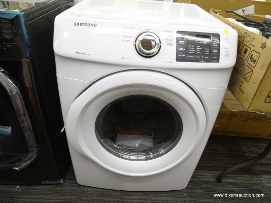 Samsung 7.5-cu ft Stackable Gas Dryer (White)