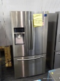 Samsung 22-cu ft 3-Door Counter-Depth French Door Refrigerator with Ice Maker (Stainless Steel)