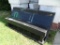 (OUT) PAINTED BENCH; BLACK PAINTED HAND MADE BENCH IN VERY GOOD CONDITION! MEASURES 80 IN X 30 IN X