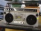 BOOM BOX; SEARS BOOMBOX WITH AM/FM RADIO AND CASSETTE PLAYER