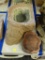 LOT OF TERRARIUM ITEMS; 2 PIECE LOT TO INCLUDE A REPTILE DISH, AND A LARGE 2 PIECE FAUX ROCK BATHING