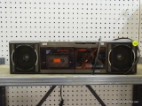 VINTAGE YORX STEREO; YORX AM-FM STEREO RECEIVER WITH DOUBLE CASSETTE RECORDER/PLAYER.