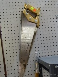 2 SAW LOT; INCLUDES 2 CROSSCUT SAWS WITH WOODEN HANDLES. IN GOOD CONDITION!