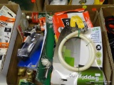 TRAY LOT OF ASSORTED TOILET WATER LINE ITEMS; LOT INCLUDES A 36 IN 1/2 IN F.I.P. WATER SUPPLY LINE,