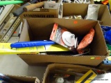 TRAY LOT OF ASSORTED ITEMS; LOT INCLUDES AN ANCO 22 IN WIPER BLADE, AN AMPROFLEX-NECK MAGNET, AN ICE