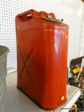 GAS CAN; METAL 5 GAL. GAS CAN