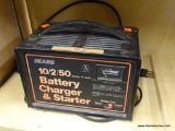 BATTERY CHARGER; SEARS BATTERY CHARGER AND STARTER 10/2/50 AMPS- 12 VOLT
