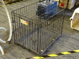 JOURNEY DOG CRATE; BLACK FOLD & CARRY SINGLE DOOR DOG CRATE. HAS LATCHING FRONT DOOR AND