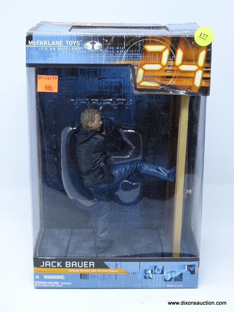 JACK BAUER ACTION FIGURE; MCFARLANE TOYS 24 JACK BAUER DELUXE BOXED SET ACTION  FIGURE 2007. NEW IN | Art, Antiques & Collectibles Toys Action Figures |  Online Auctions | Proxibid