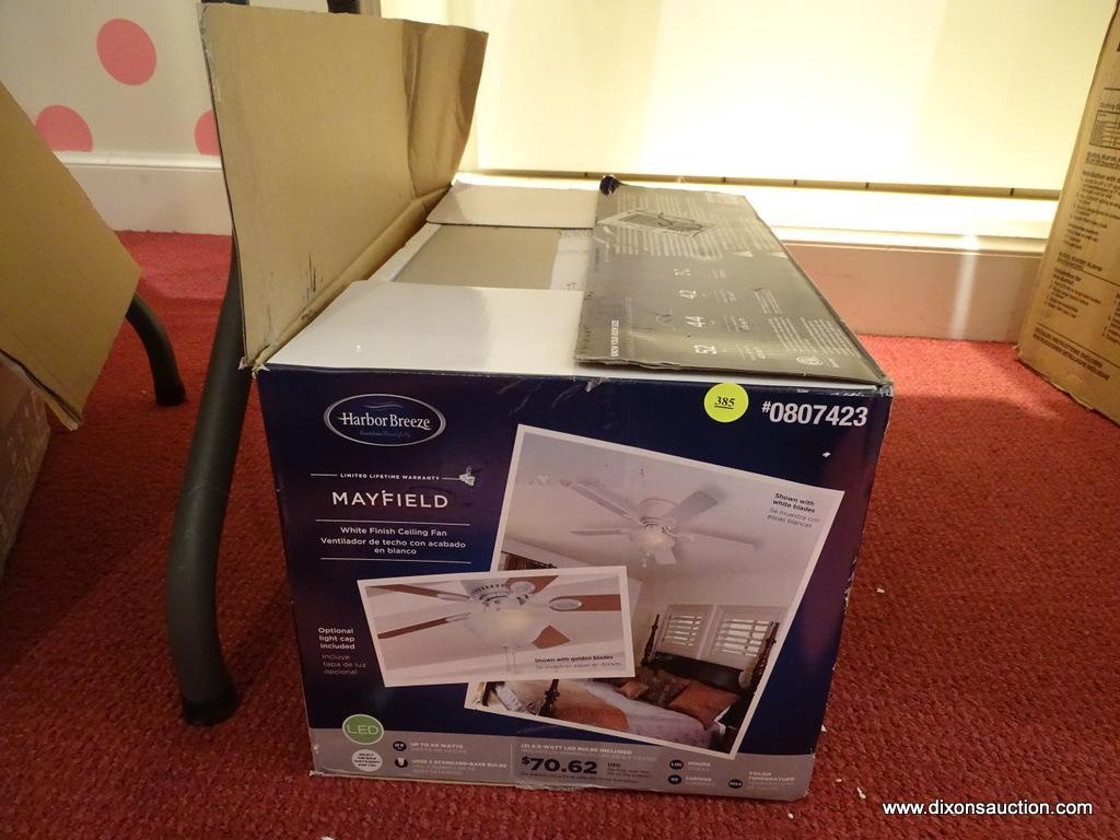 Lot Harbor Breeze Ceiling Fan Mayfield White Finish 44 In