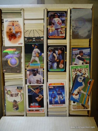 BOX OF UNRESEARCHED BASEBALL CARDS; BOX OF 3,200 UNRESEARCHED ASSORTED BASEBALL CARDS TO INCLUDE