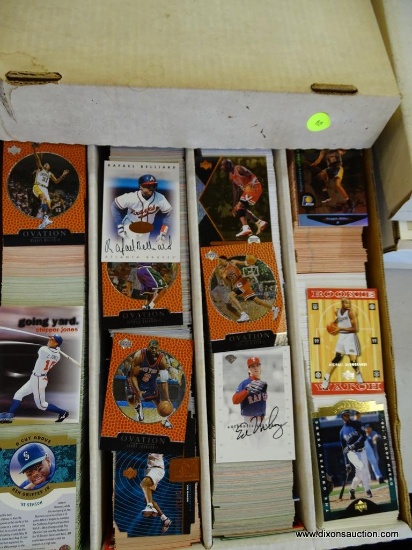 BOX OF UNRESEARCHED BASEBALL CARDS; BOX OF 3,200 UNRESEARCHED '90 SCORE, UPPER DECK, AND DONRUSS