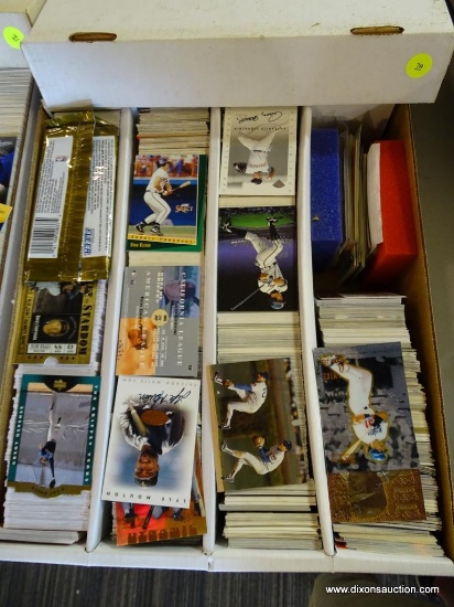 BOX OF UNRESEARCHED BASEBALL CARDS; BOX OF 3,200 UNRESEARCHED UPPER DECK, SELECT, AND FLEER BASEBALL