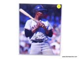WILLIE MAYS AUTOGRAPHED 8 X 10; WILLIE MAYES SAN FRANCISCO GIANTS MLB HALL OF FAMER COLORED 8 X 10.