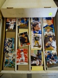 BOX OF UNRESEARCHED BASEBALL CARDS; BOX OF 3,200 UNRESEARCHED '91 UPPER DECK, FLEER AND TOPPS