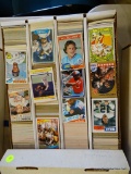 BOX OF UNRESEARCHED HOCKEY, BASEBALL, BASKETBALL, AND FOOTBALL CARDS; BOX OF 3,200 UNRESEARCHED '90