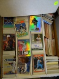 BOX OF UNRESEARCHED BASEBALL AND FOOTBALL CARDS; BOX OF 3,200 UNRESEARCHED TOPPS, HOLOGOLD, SELECT,