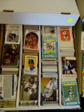 BOX OF UNRESEARCHED BASEBALL AND FOOTBALL CARDS; BOX OF 3,200 UNRESEARCHED FLEER ULTRA, GOLD LABEL,