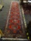 HAND KNOTTED HALLWAY RUG; HAND KNOTTED HALLWAY RUG WITH COLORFUL BIRDS AND FLOWERS DESIGNED