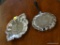 LOT OF SILVER PLATE; 2 PIECE LOT TO INCLUDE AN INTERNATIONAL SILVER NUT DISH WITH SCALLOPED SIDES