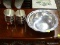 PEWTER BOWL AND CUPS; WILTON-COLUMBIA PEWTER BOWL AND 6 STIEFF PEWTER JEFFERSON CUPS. SOME CUPS ARE