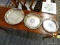 LOT OF SILVERPLATE; 3 PIECE LOT TO INCLUDES 2 ROGERS & BRO SCROLLING DETAIL PLATES/PLATTERS WITH