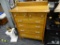 MAPLE TALL BOY; 6 DOVETAIL DRAWER MAPLE TALL BOY, HAS 2 TOP DRAWERS WITH CLEAR KNOBS AND 4 DRAWERS