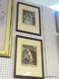 LOT OF MATCHING OLD ENGLAND PRINTS; 2 PIECE LOT OF MATCHING PRINTS OF OLD ENGLISH WOMAN TO INCLUDE A