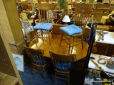 KITCHEN TABLE SET; 7 PIECE KITCHEN TABLE SET TO INCLUDE A KITCHEN TABLE AND 6 MATCHING CHAIRS.