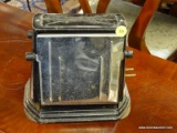 VINTAGE TOASTER; CAPITOL PRODUCTS 500 WATT 120 VOLT 2 SLICE FLIP OPEN TOASTER. DOES NOT COME WITH