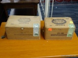 LOT OF WOODEN CIGAR CONTAINERS; 2 PIECE LOT OF HOYO DE MONTERREY DE JOSE GENER EXCALIBUR CIGAR