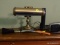 (MBED) MISCELL. ITEMS; ITEMS INCLUDE ADJUSTABLE BRASS DESK LAMP- 12 IN H, BROOKSTONE CLOCK RADIO,