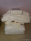 (BED1) LINEN LOT; LOT OF BED LINENS- NEW IN PACKAGE SHEETS (FULL/QUEEN), BLANKETS AND NEW IN PLASTIC