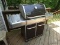 (DECK) GAS GRILL; WEBER GENESIS STAINLESS STEEL GAS GRILL WITH SIDE BURNER IN VERY GOOD USED