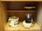 (KIT) CABINET LOT; LOT INCLUDES- CUISINART MINI PREP PROCESSOR, ICE CREAM MAKER, LAZY SUSAN WITH