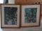 (UPBED) 2 FRAMED PRINTS; PR. OF FRAMED EUROPEAN PRINTS IN GOLD FRAMES- 13.5 IN X 10 IN