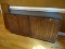 (DR) SIDEBOARD; BROYHILL MID CENTURY MODERN WALNUT SLATE TOP SIDEBOARD WITH 4 PANELED DOORS AND