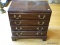 (LR) DIMINUTIVE CHEST; ETHAN ALLEN CHERRY 4 DRAWER DIMINUTIVE CHEST, DRAWERS ARE DOVETAILED WITH