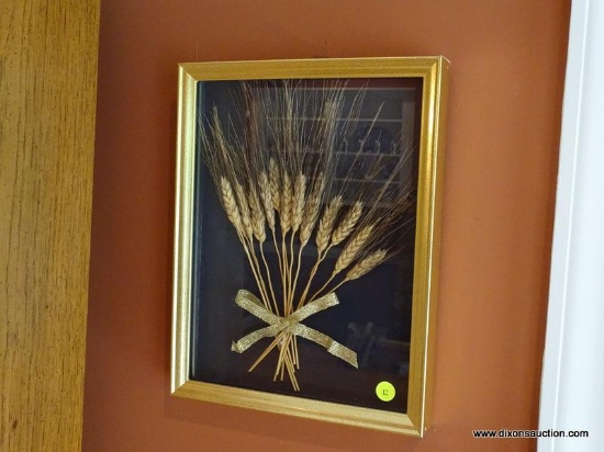 (LR) FRAMED WHEAT; FRAMED WHEAT SHAFTS IN GOLD FRAME- 11 IN X 14 IN