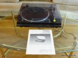 (LR) TURNTABLE; TECHNICS TURNTABLE- MODEL- SL-DD33