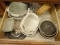 (KIT) CABINET LOT; LOT INCLUDES ASSORTED CORNINGWARE AND PYREX CASSEROLE AND BAKING DISHES, SOME