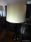 (GARAGE) LAMP; BLACK LAMP WITH SHADE- 26 IN H