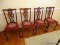 (DR) CHIPPENDALE CHAIRS; 4 CENTENNIAL MAHOGANY CHIPPENDALE BALL AND CLAW CHAIRS WITH NEEDLEPOINT